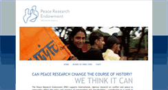 Desktop Screenshot of peace-research-endowment.org
